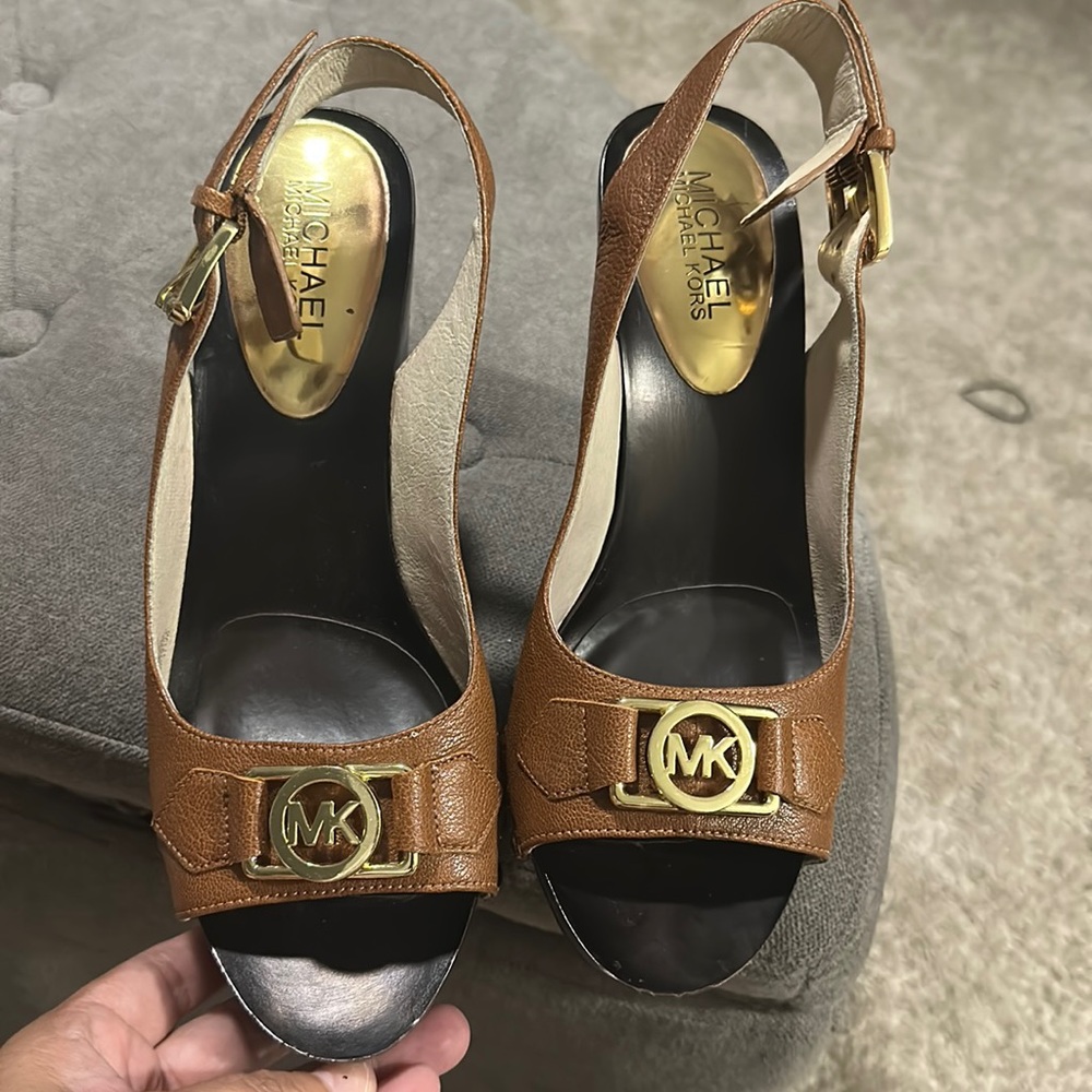 Sandals Michael  black with brown